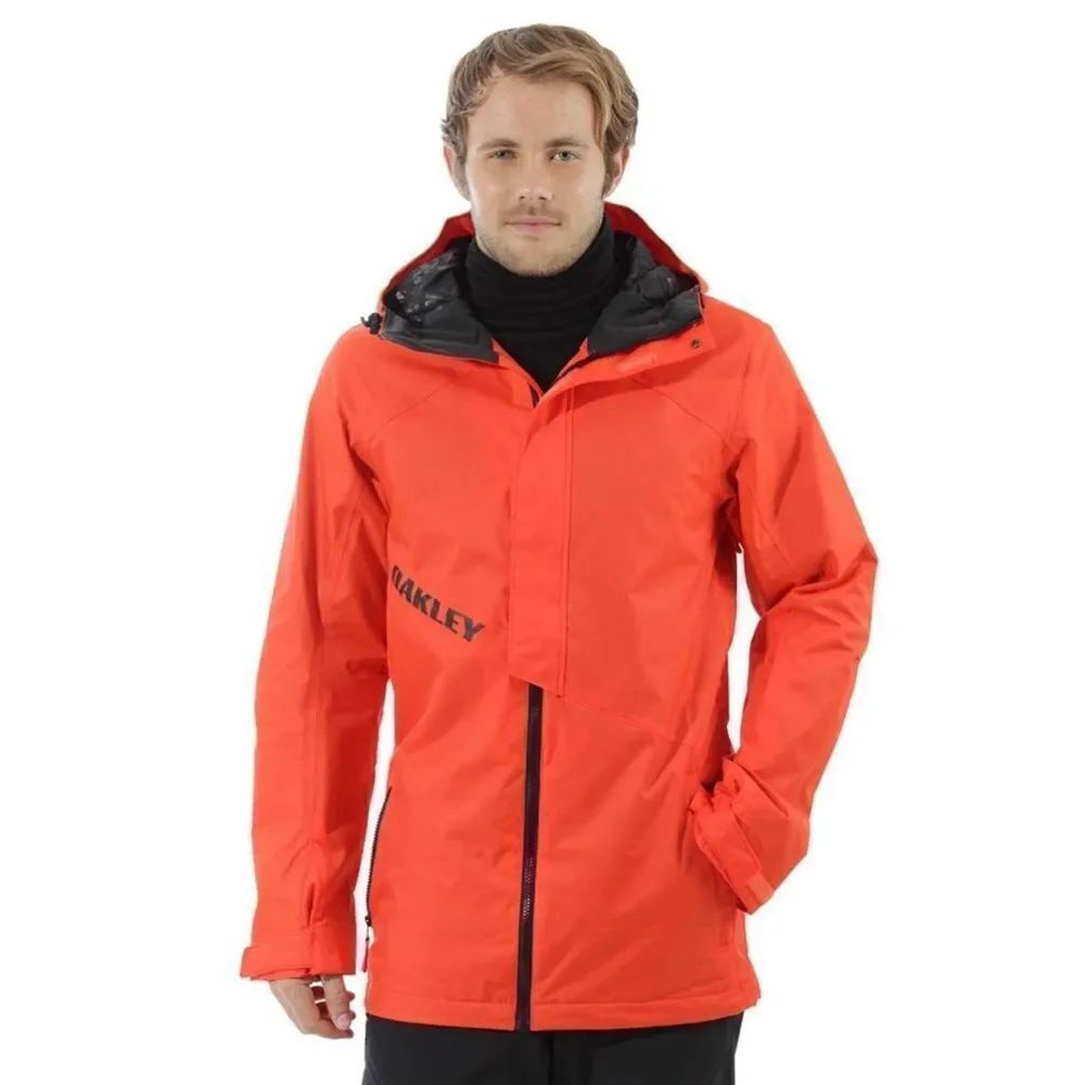 NWT Oakley's Jigsaw BioZone™ Shell Snowboarding Men's Jacket Traditional Orange